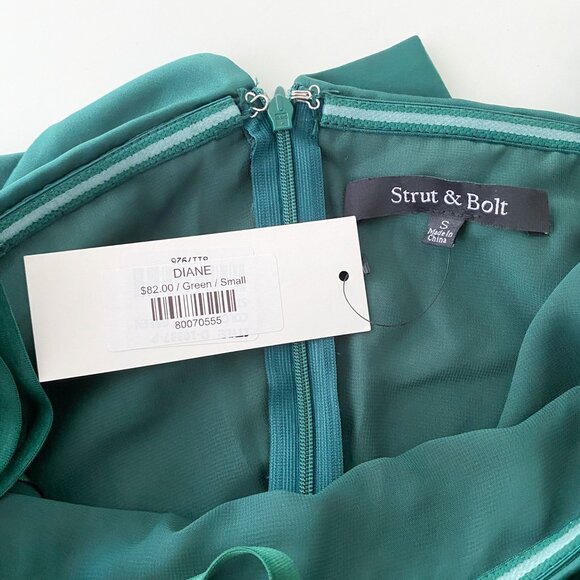 Strut & Bolt Diane Tiered Satin Dress NWT | Size Small - Picture 5 of 12